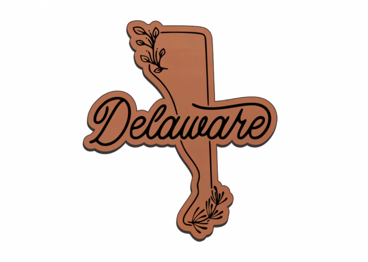 United States Outline Leatherette Patch