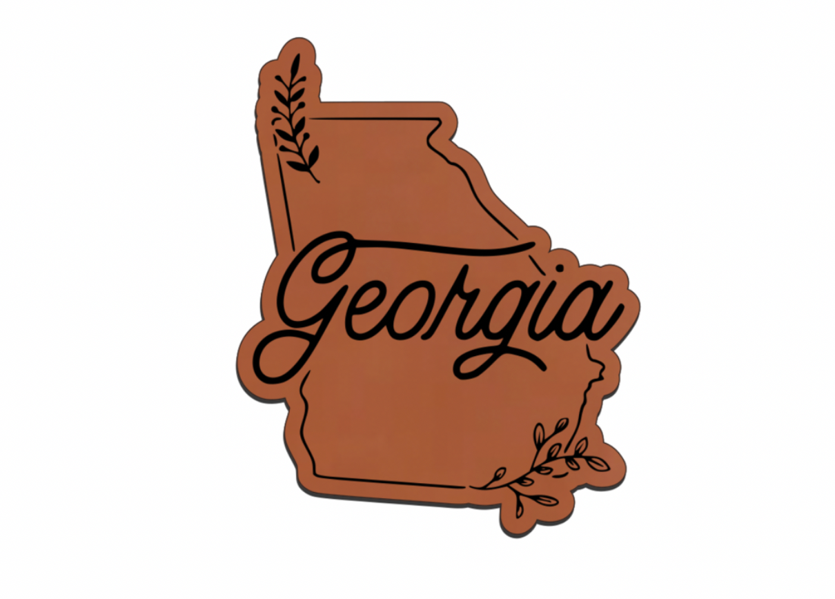 United States Outline Leatherette Patch