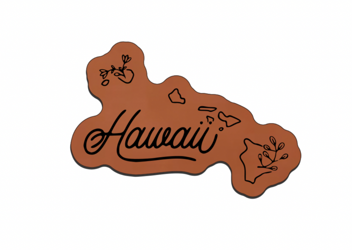 United States Outline Leatherette Patch