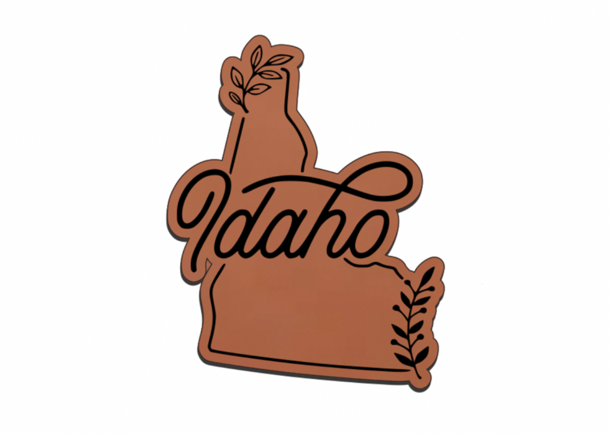 United States Outline Leatherette Patch