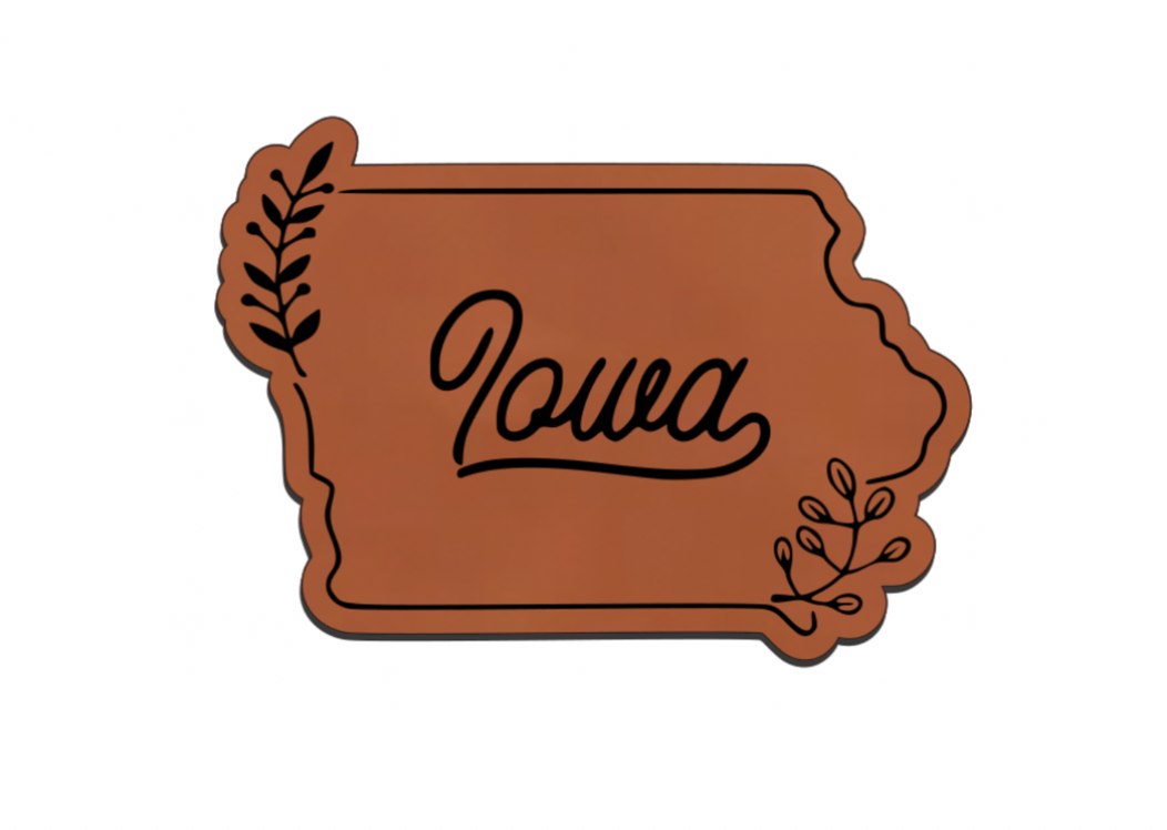 United States Outline Leatherette Patch