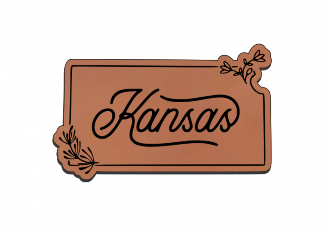 United States Outline Leatherette Patch